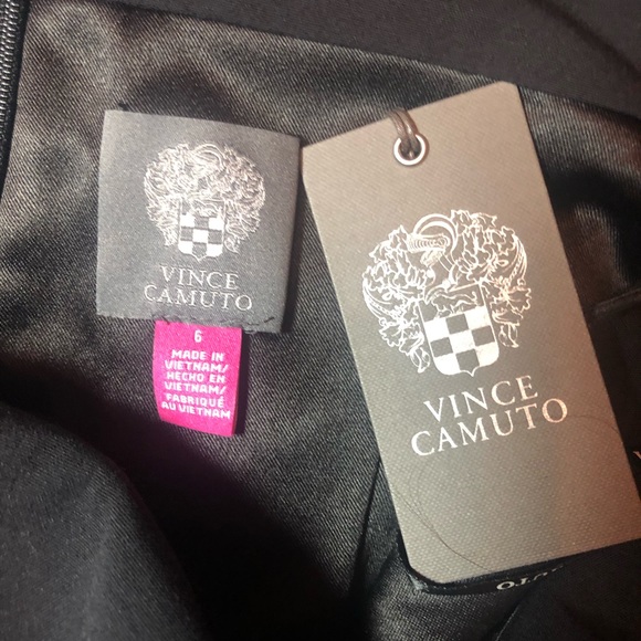 NWT Vince Camuto Popover Cocktail Dress Black Size 6 - Picture 6 of 10